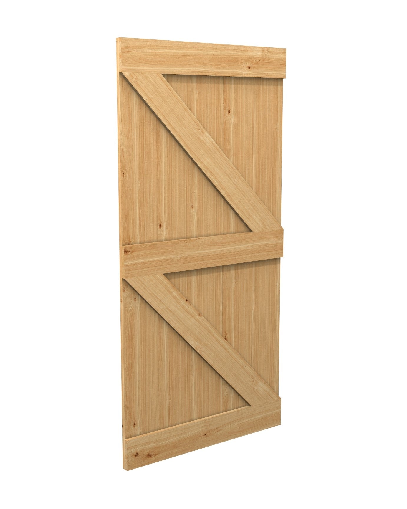 European Oak Ledge and Brace Door
