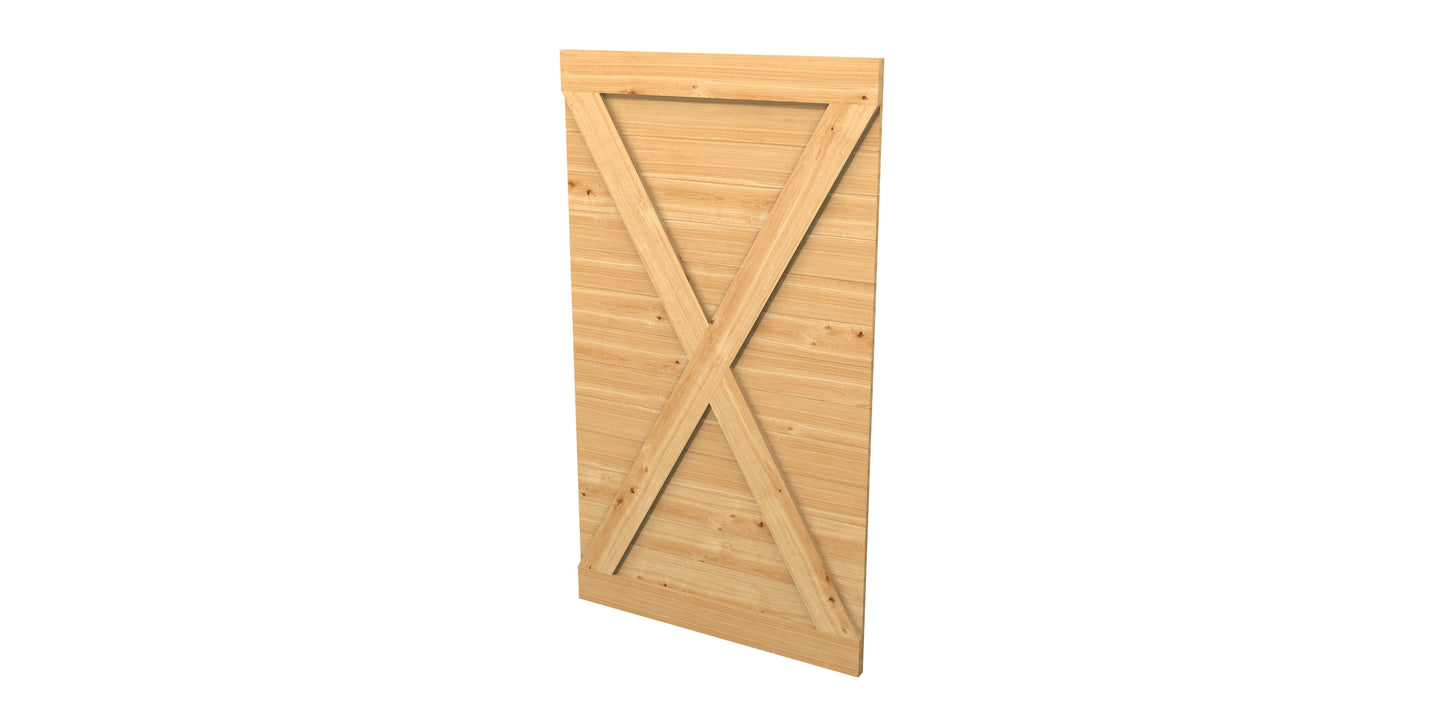 European Oak Sliding Barn Door
