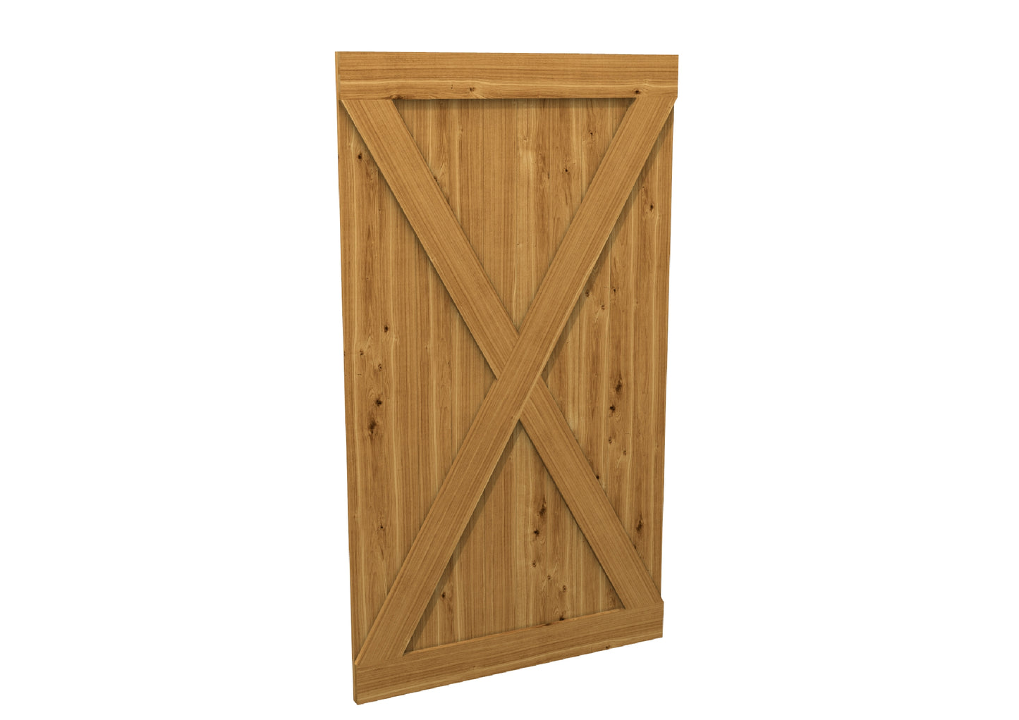 Smoked European Oak Sliding Barn Door