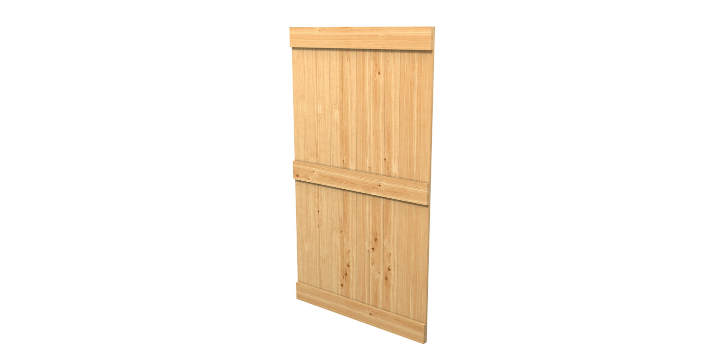 European Oak Sliding Barn Door