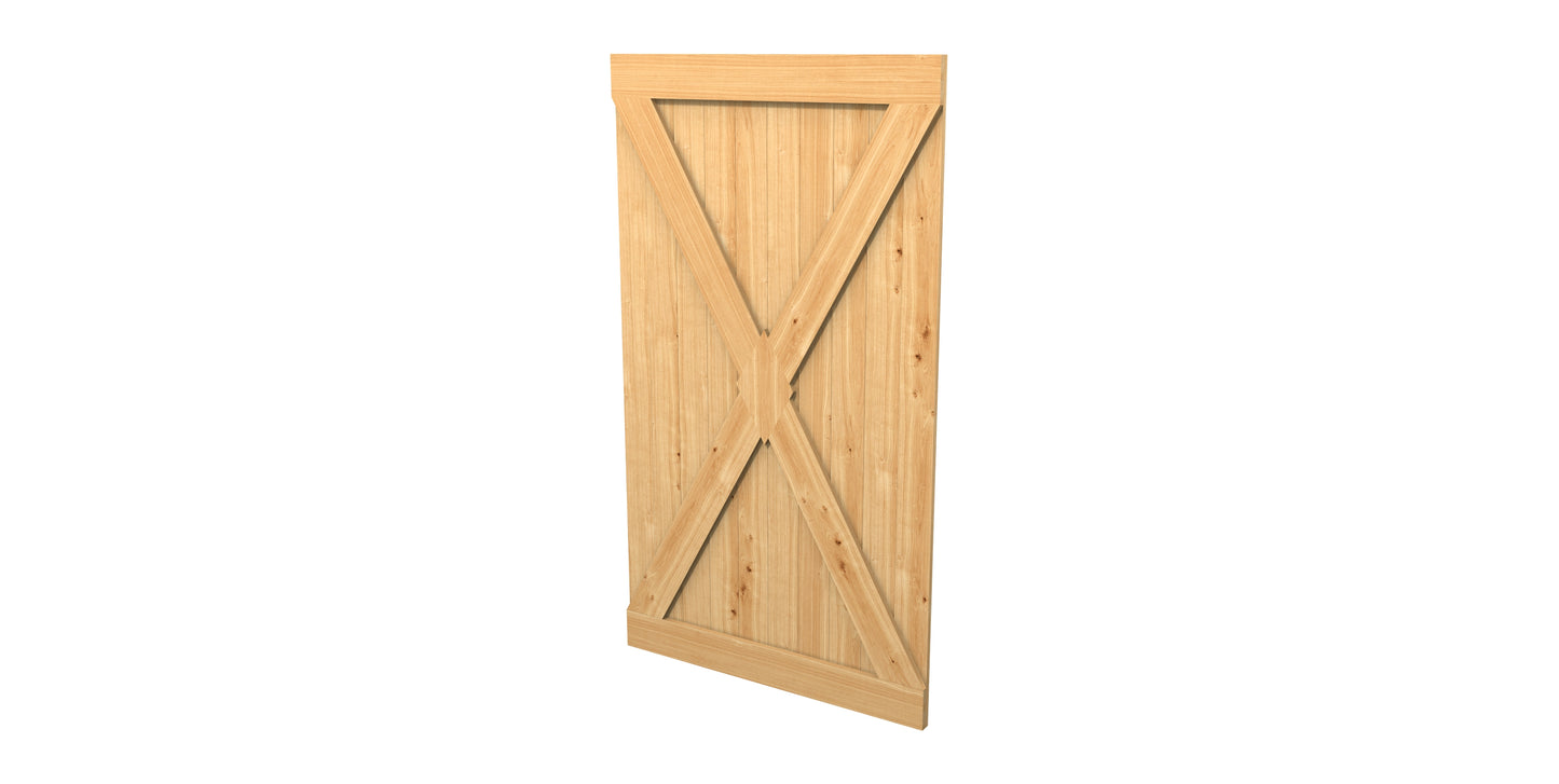 European Oak Sliding Barn Door